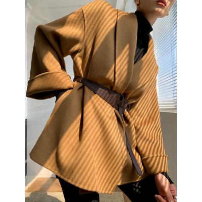 Brown woolen coat