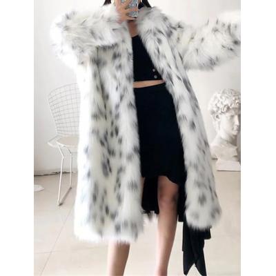 Faux fur coat