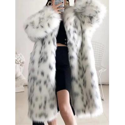 Faux fur coat